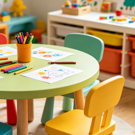Round Activity Table and Chair Set