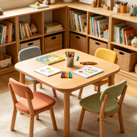 Square Learning Table Set