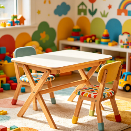 Folding Kids Table and Chair Set